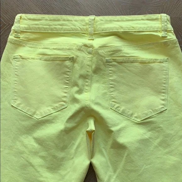ANN TAYLOR Yellow Capri Modern Fit 6 - Picture 7 of 9